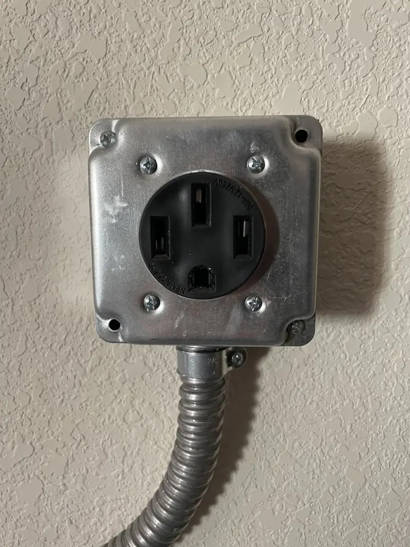 NEMA 14-50 outlet installed for Smart Home Electrical in South Bend